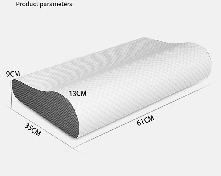 Ergonomic Contour Design Memory Foam Firm Ventilated Gel Foam Pillow for Side Sleepers
