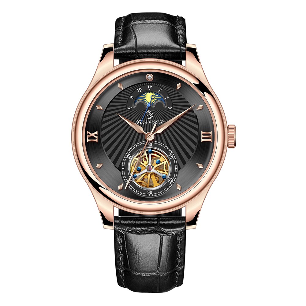 SENORS SN169 Luxury Fashion  Tourbillon Watches Automatic  Mechanical  Watches