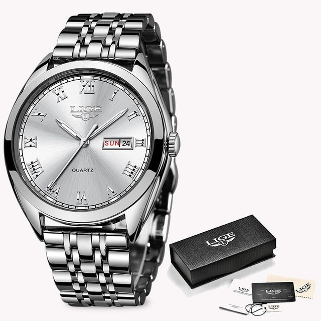 LIGE New Rose Gold Women Watch Business Quartz Watch Ladies Top Brand Luxury Female Wrist Watch Girl Clock Relogio Feminin