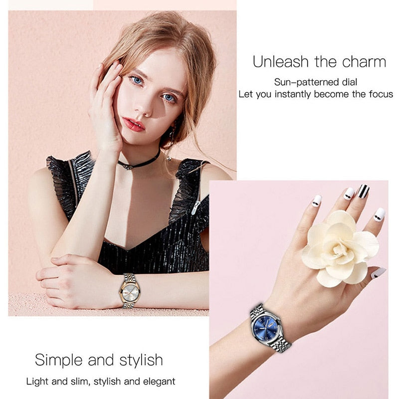 LIGE New Rose Gold Women Watch Business Quartz Watch Ladies Top Brand Luxury Female Wrist Watch Girl Clock Relogio Feminin
